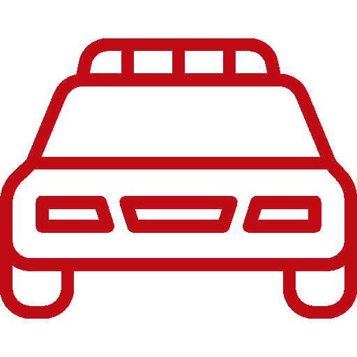 police-red-car-icon
